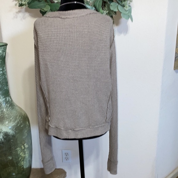 Anama- Gray Long Sleeve Textured Button Jacket Sz Small - Picture 3 of 4